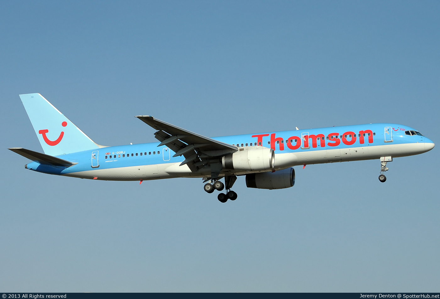 Photo of G-OOBJ - Boeing 757-2B7 operated by Thomson Airways