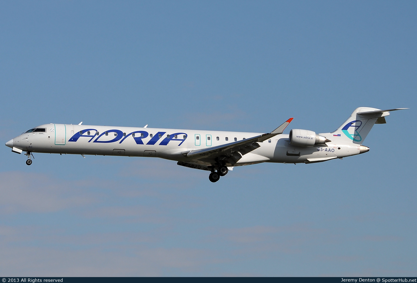 Photo of S5-AAO - Bombardier CRJ-900LR operated by Adria Airways