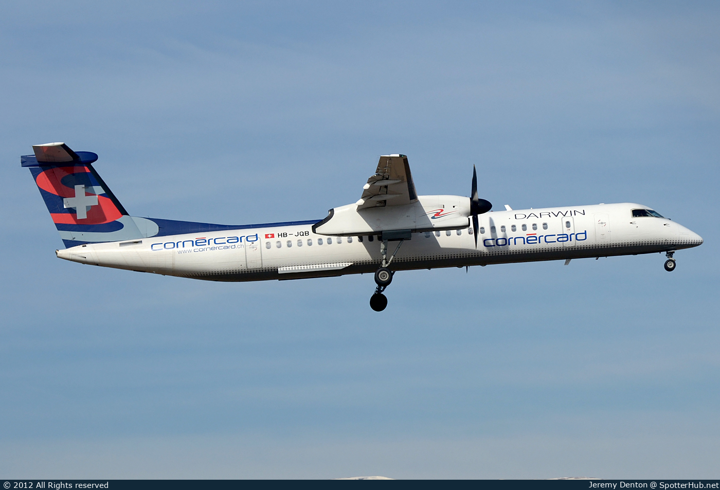Photo of HB-JQB - Bombardier DHC-8-402 Dash 8 Q400 operated by Darwin Airline