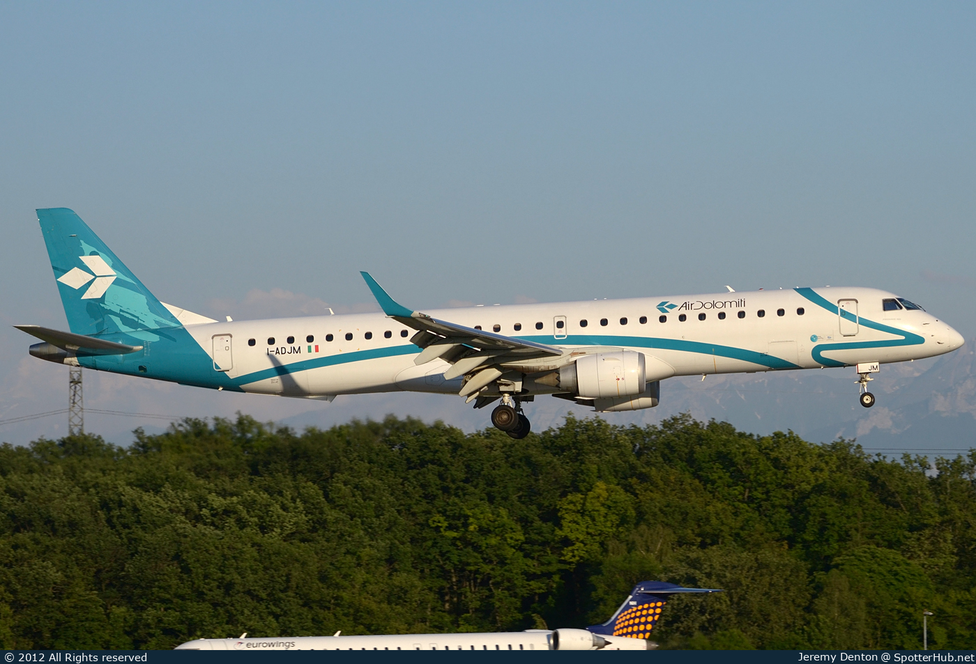 Photo of I-ADJM - Embraer ERJ-195LR operated by Air Dolomiti