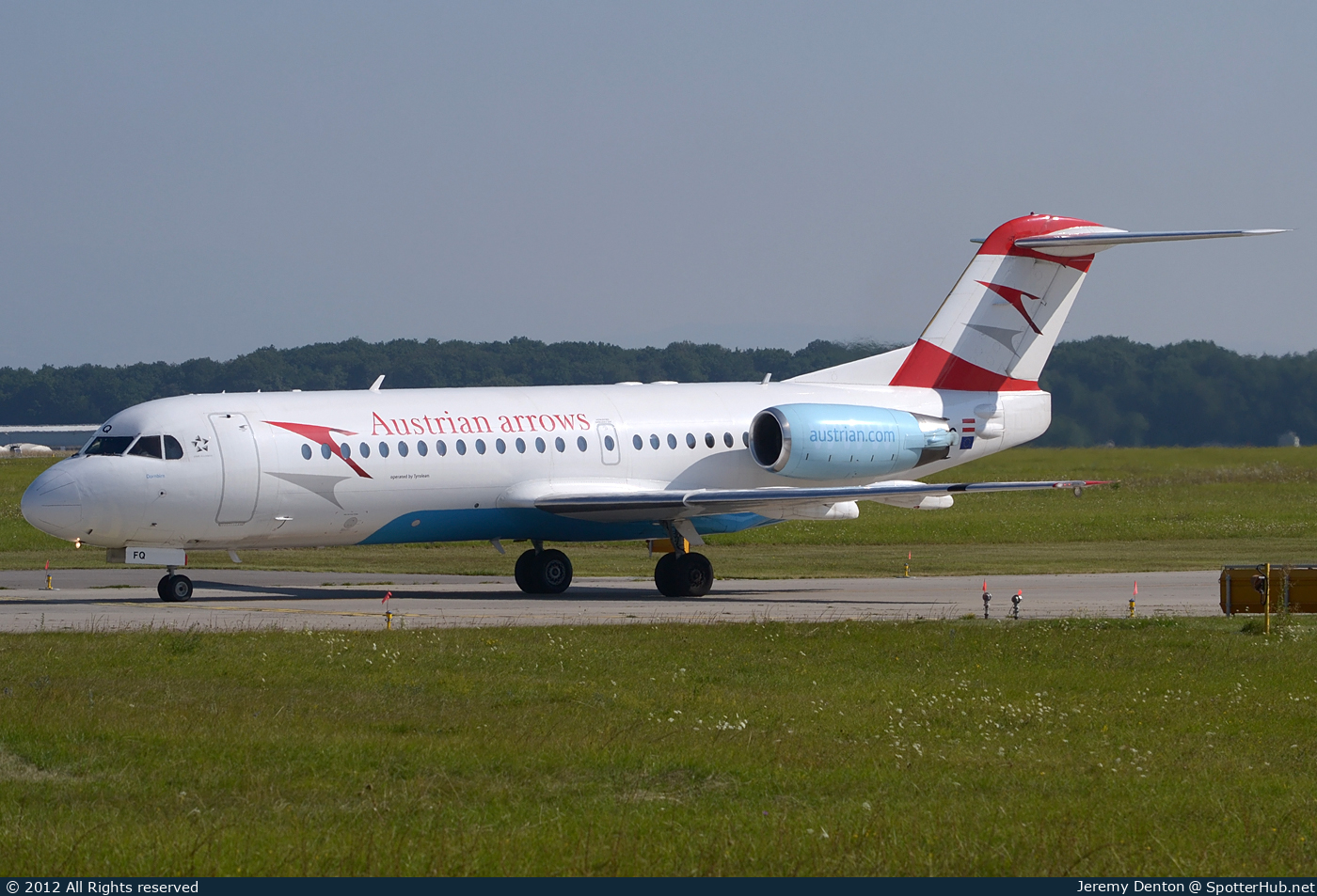 Photo of OE-LFQ - Fokker 70 operated by Austrian Arrows (opb Tyrolean Airways)