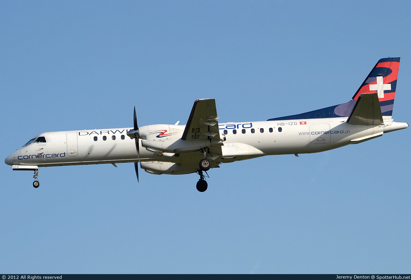 Photo of HB-IZG - Saab 2000 operated by Darwin Airline