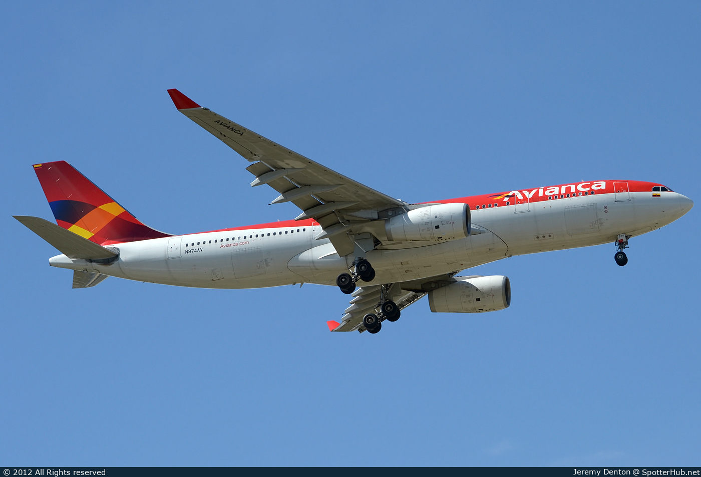 Photo of N974AV - Airbus A330-243 operated by Avianca