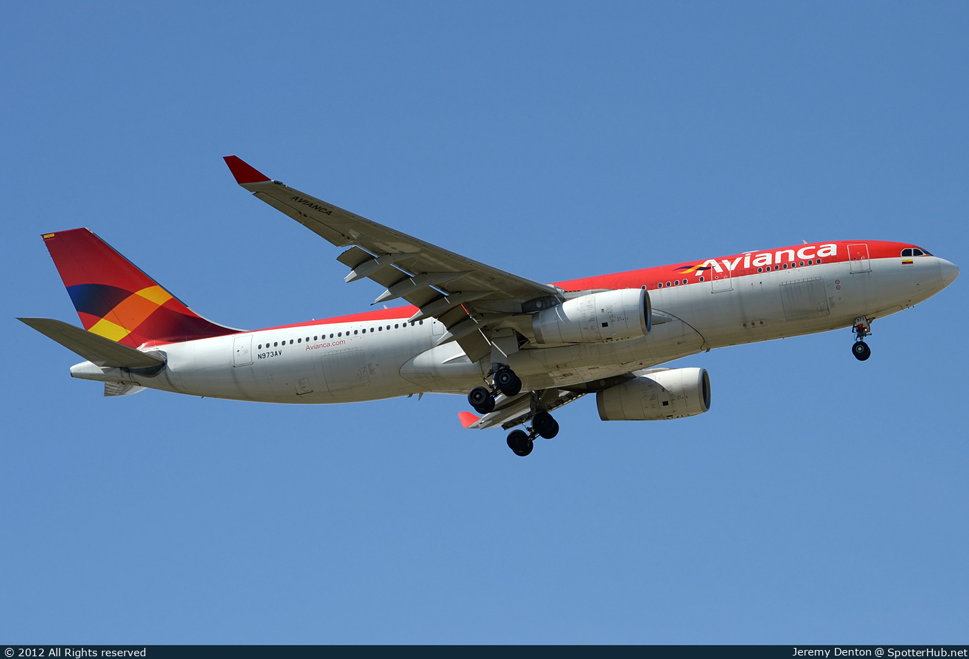 Photo of N973AV - Airbus A330-243 operated by Avianca