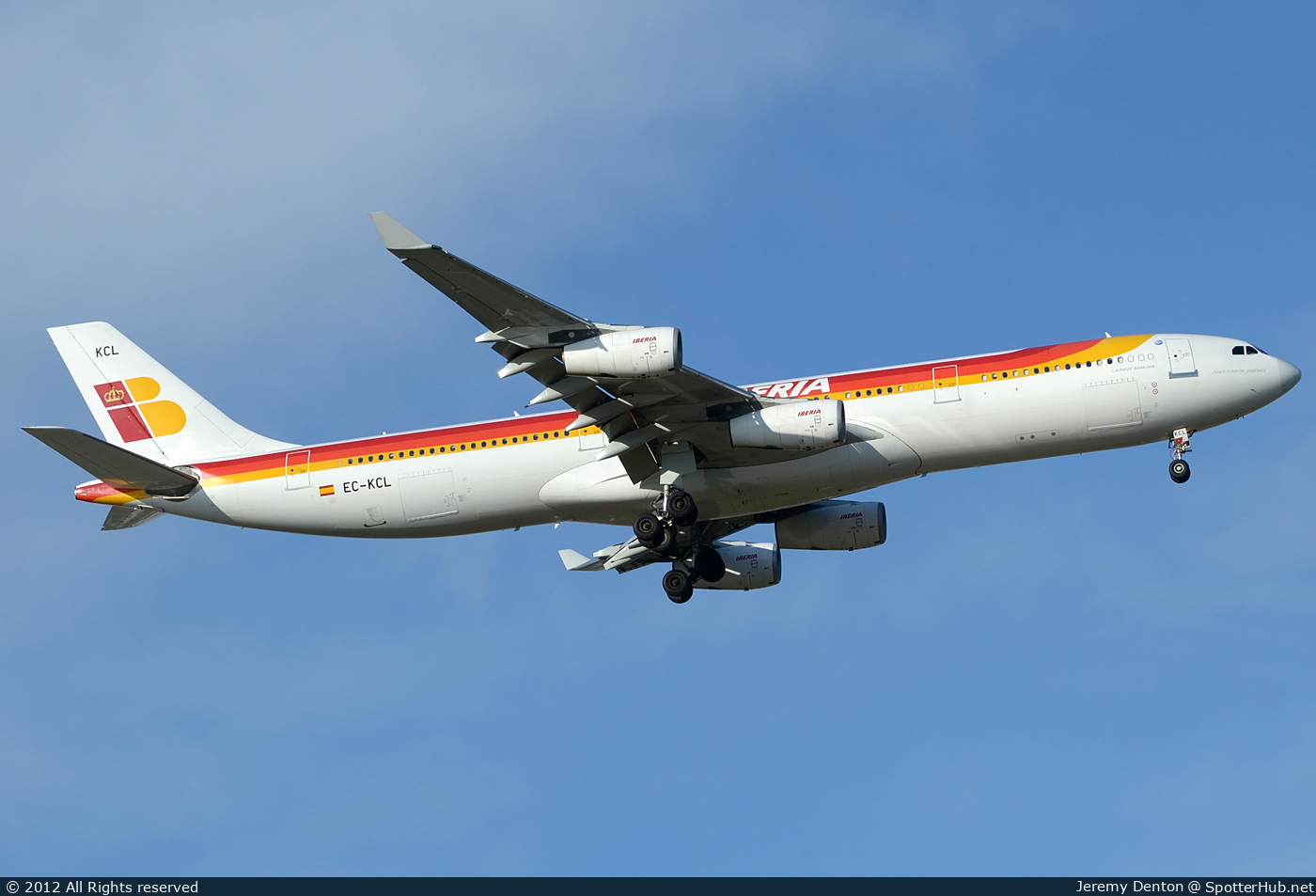 Photo of EC-KCL - Airbus A340-311 operated by Iberia