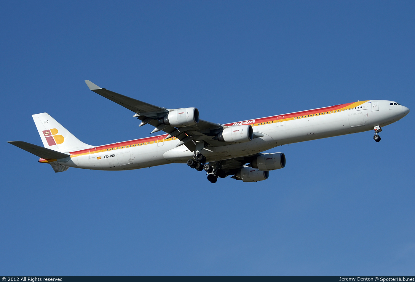 Photo of EC-INO - Airbus A340-642 operated by Iberia