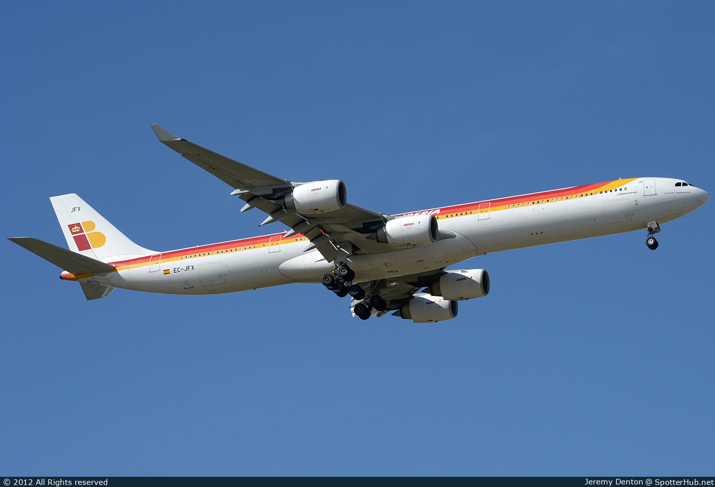 Photo of EC-JFX - Airbus A340-642 operated by Iberia