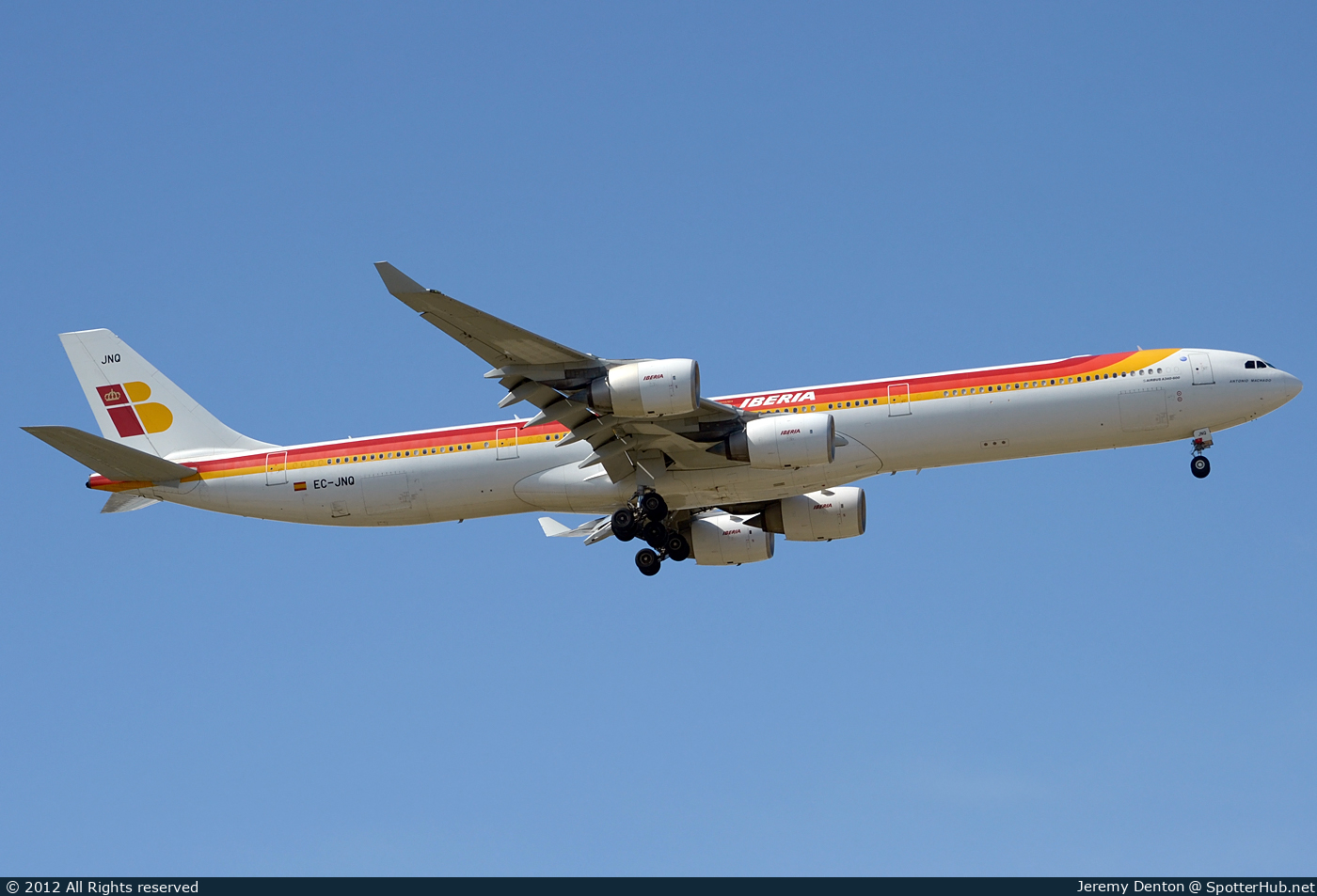 Photo of EC-JNQ - Airbus A340-642 operated by Iberia