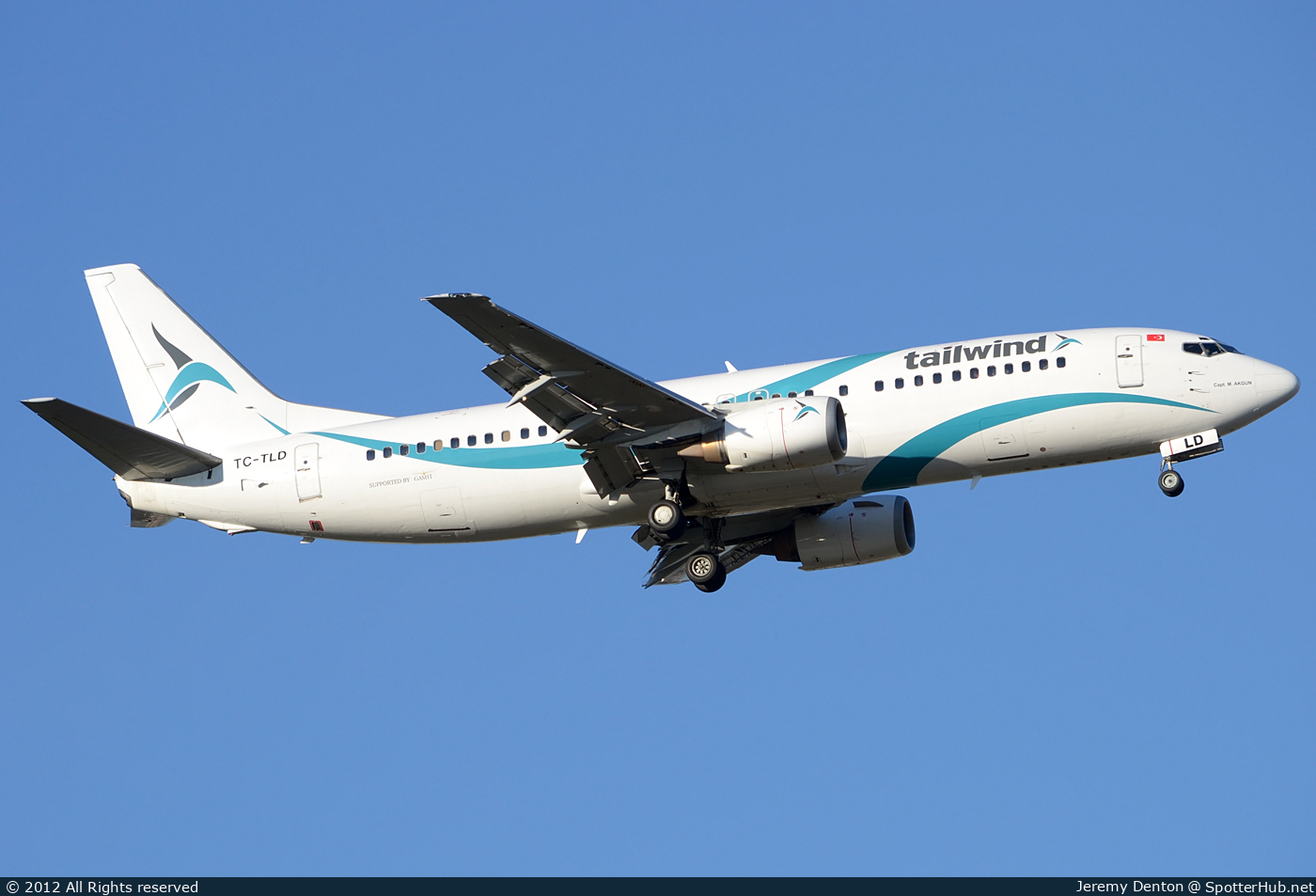 Photo of TC-TLD - Boeing 737-4Q8 operated by Tailwind Airlines