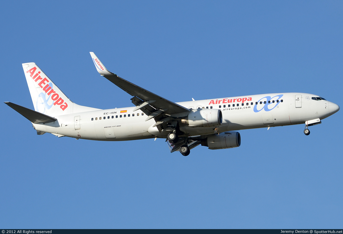 Photo of EC-ISN - Boeing 737-86Q operated by Air Europa