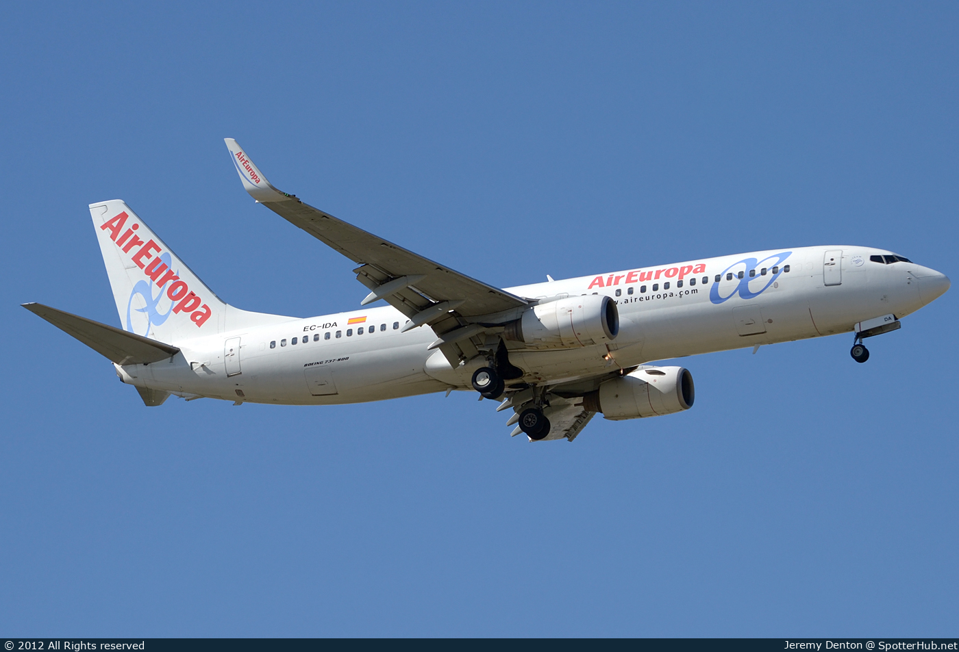 Photo of EC-IDA - Boeing 737-86Q operated by Air Europa