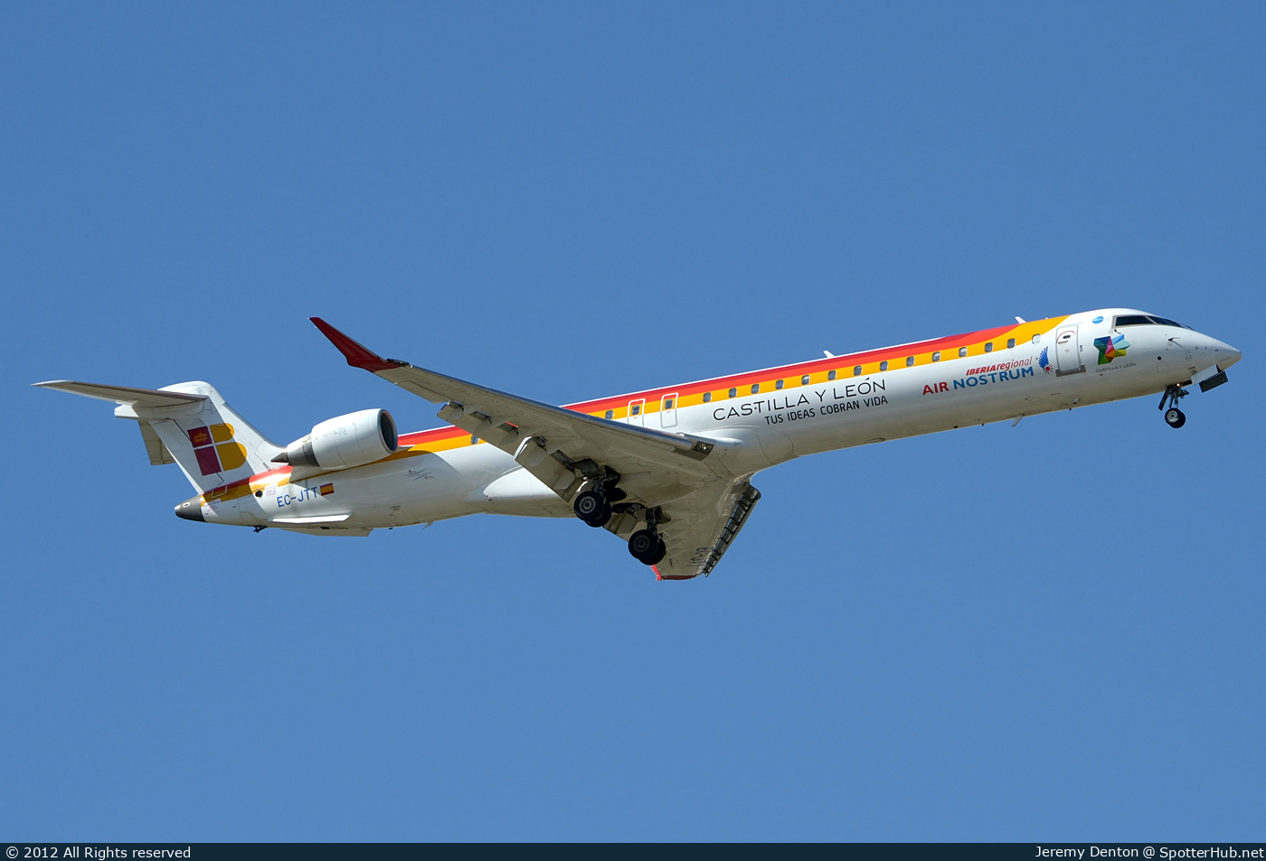 Photo of EC-JTT - Bombardier CRJ-900ER operated by Iberia Regional (opb Air Nostrum)