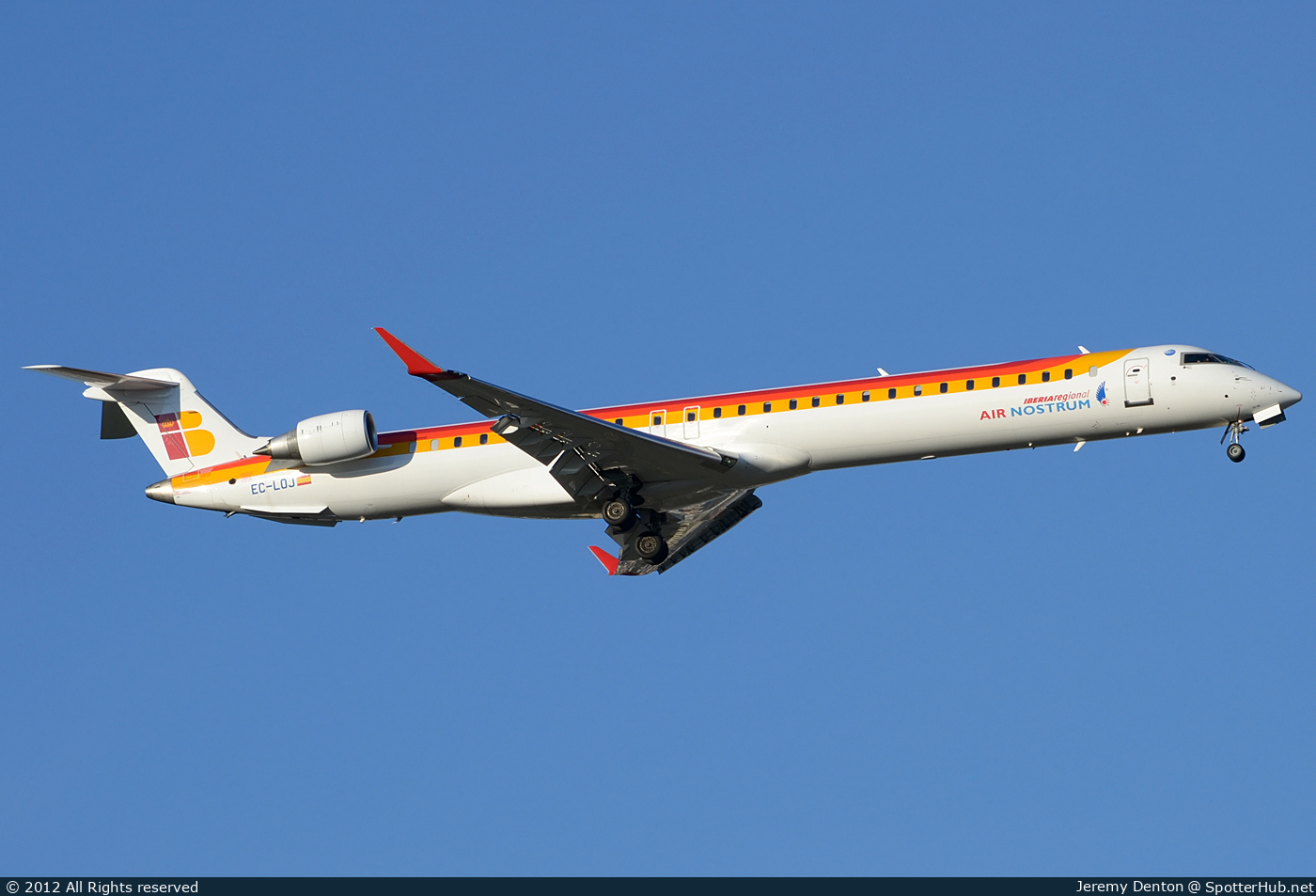 Photo of EC-LOJ - Bombardier CRJ-1000 operated by Iberia Regional (opb Air Nostrum)