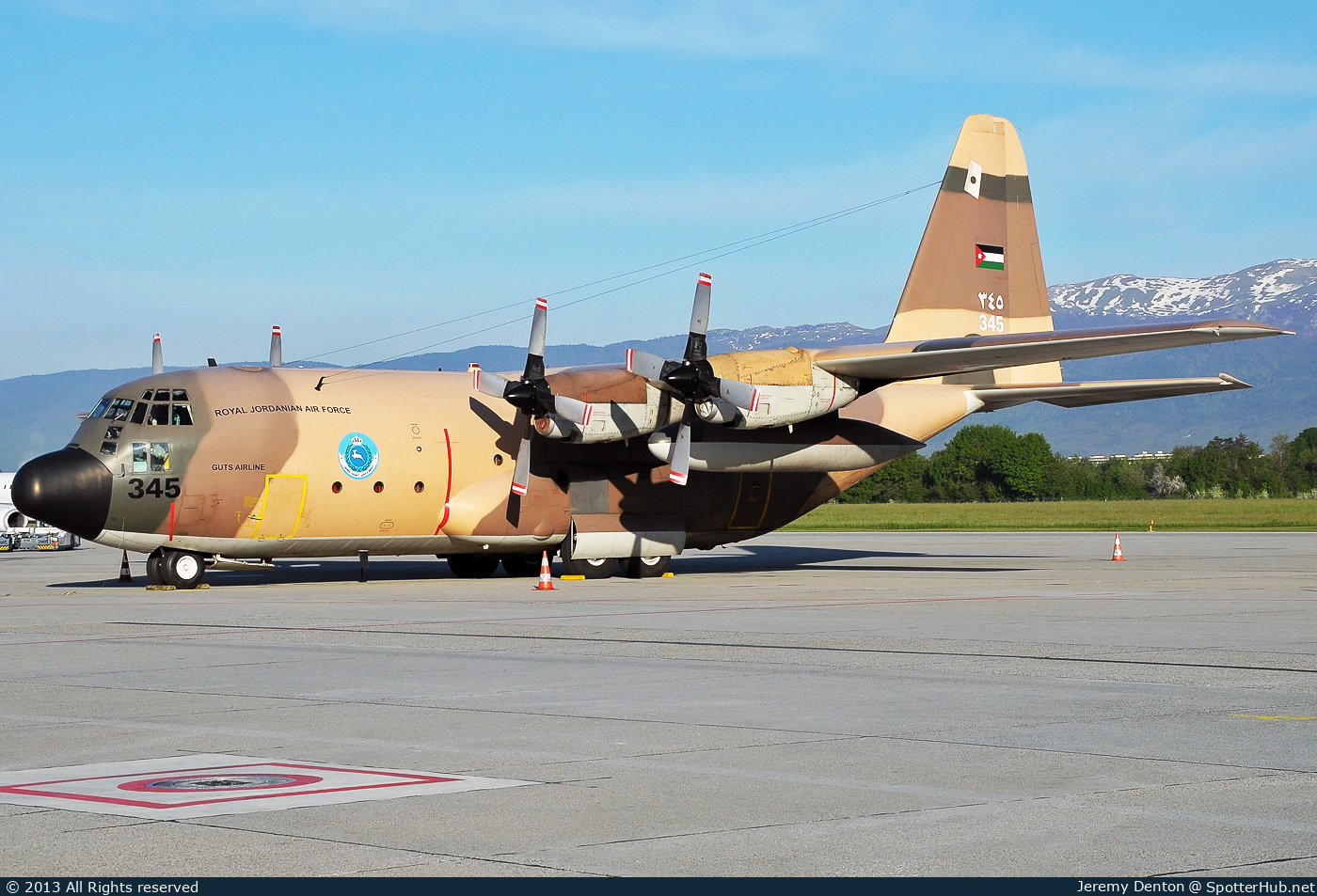 Photo of 345 - Lockheed C-130H Hercules operated by Royal Jordanian Air Force