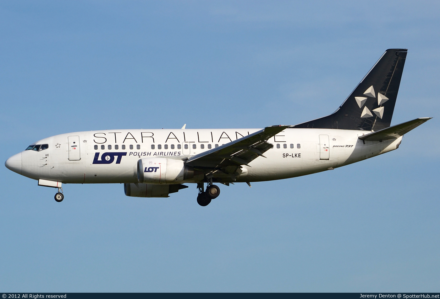 Photo of SP-LKE - Boeing 737-55D operated by LOT Polish Airlines