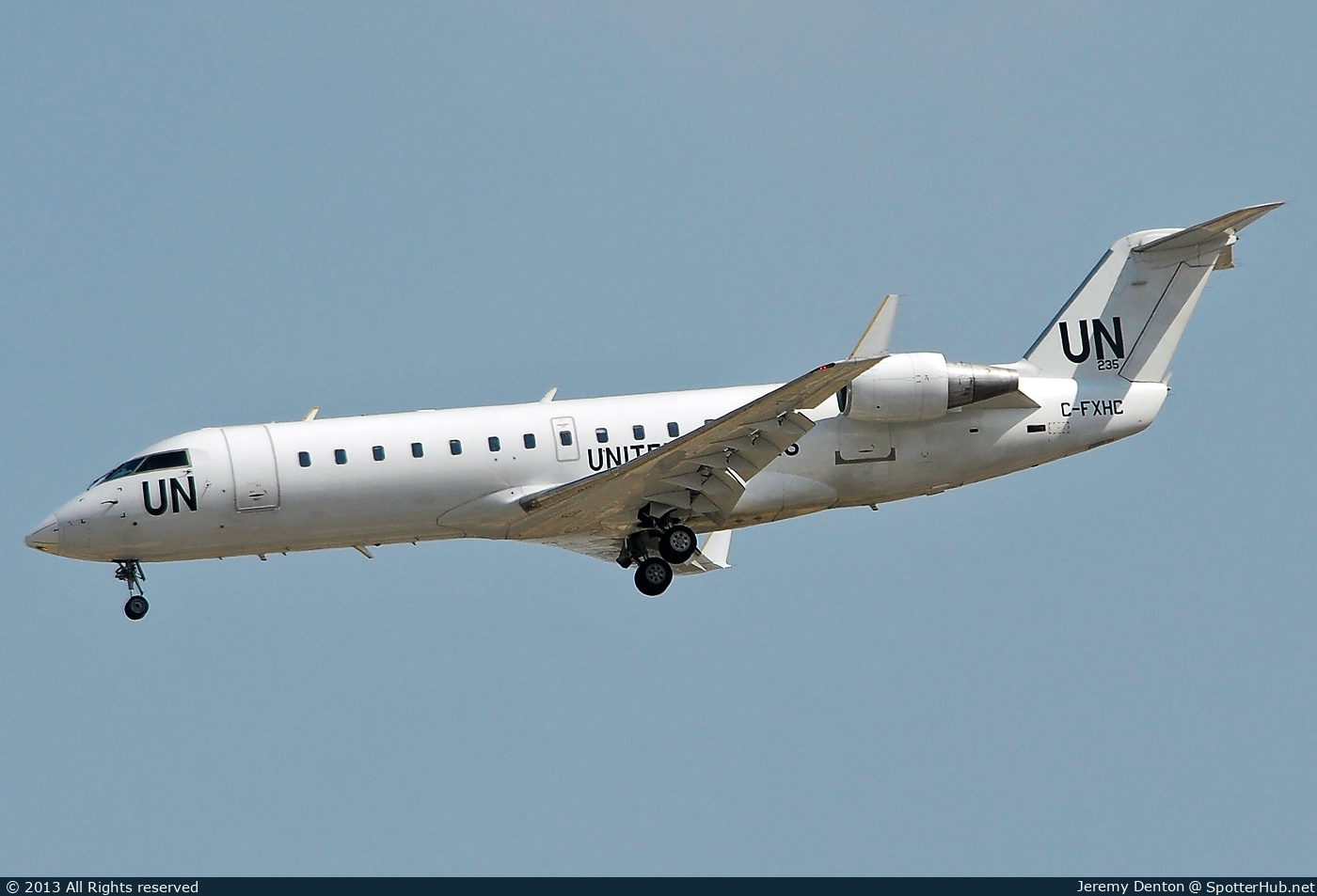 Photo of C-FXHC - Bombardier CRJ-200LR operated by United Nations Humanitarian Air Service (opb Voyageur Airways)