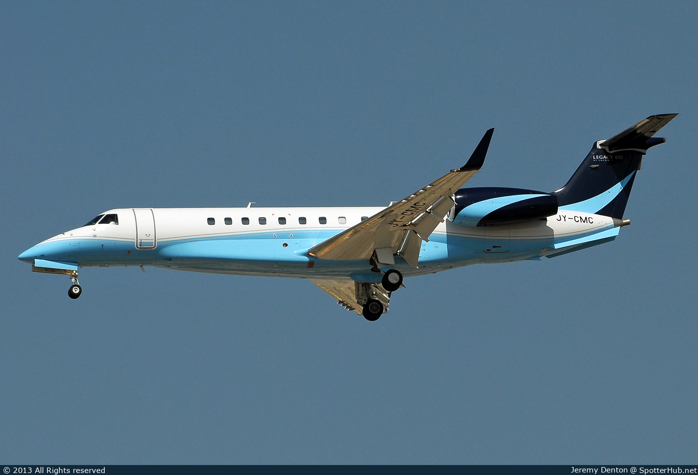 Photo of JY-CMC - Embraer Legacy 650 operated by Arab Wings Company