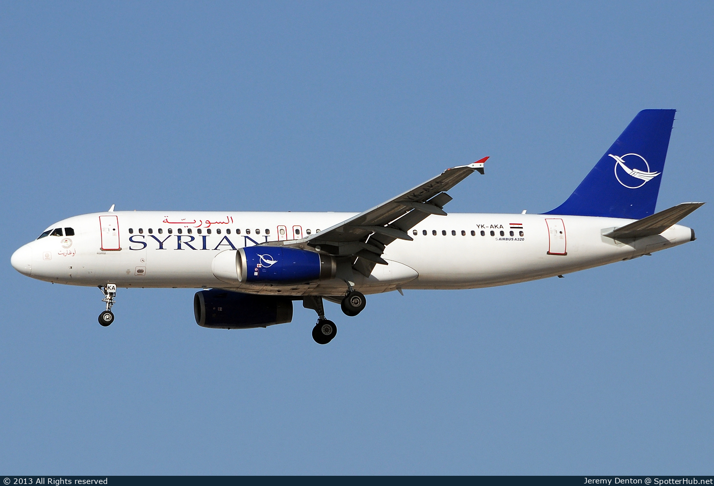 Photo of YK-AKA - Airbus A320-232 operated by Syrian Air