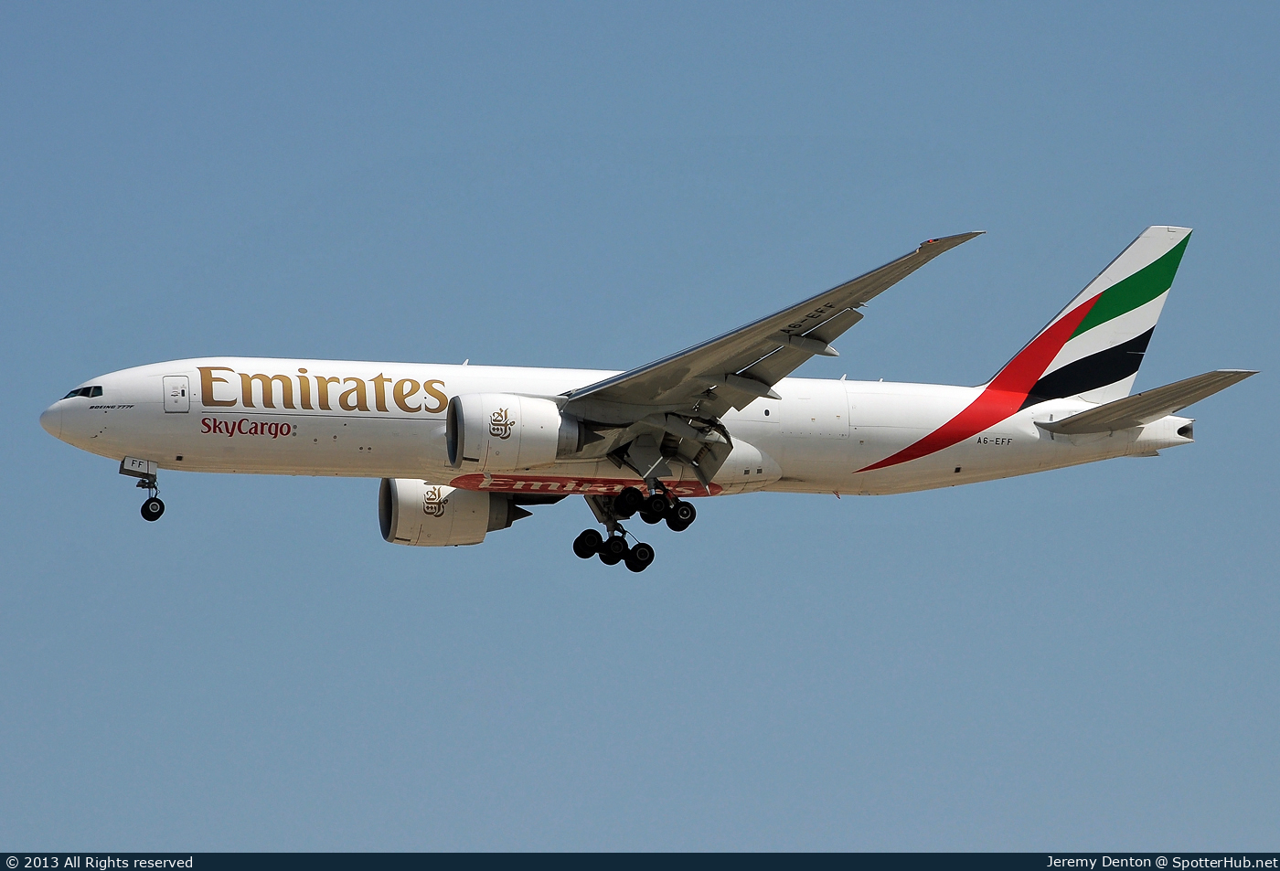 Photo of A6-EFF - Boeing 777-F1H operated by Emirates SkyCargo