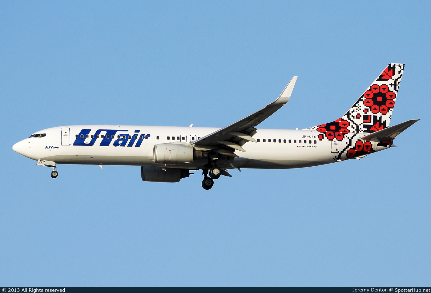 Photo of UR-UTR - Boeing 737-8Q8 operated by Utair Ukraine