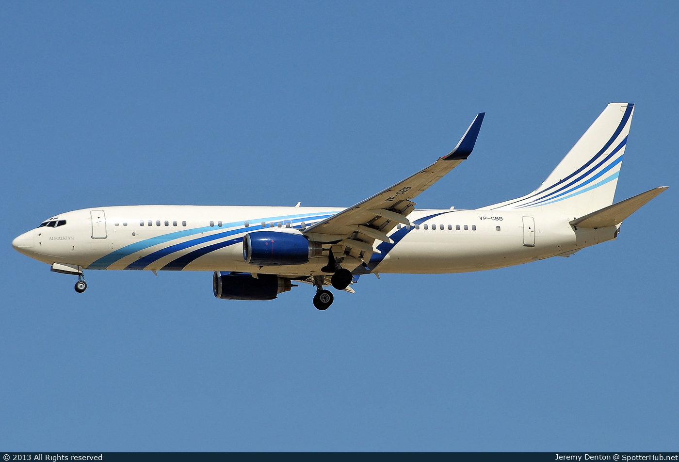Photo of VP-CBB - Boeing 737-8AW(BBJ2) operated by Private