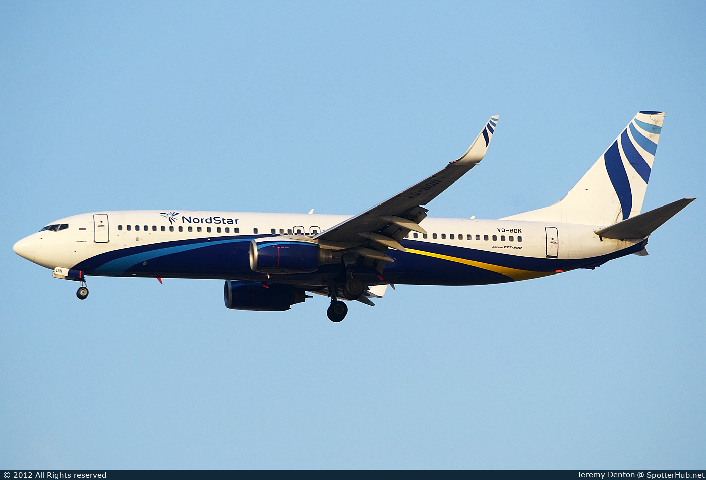 Photo of VQ-BDN - Boeing 737-8K5 operated by NordStar