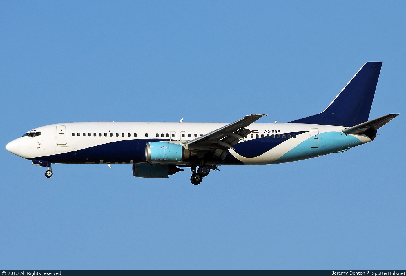 Photo of A6-ESF - Boeing 737-4Y0 operated by Eastern SkyJets