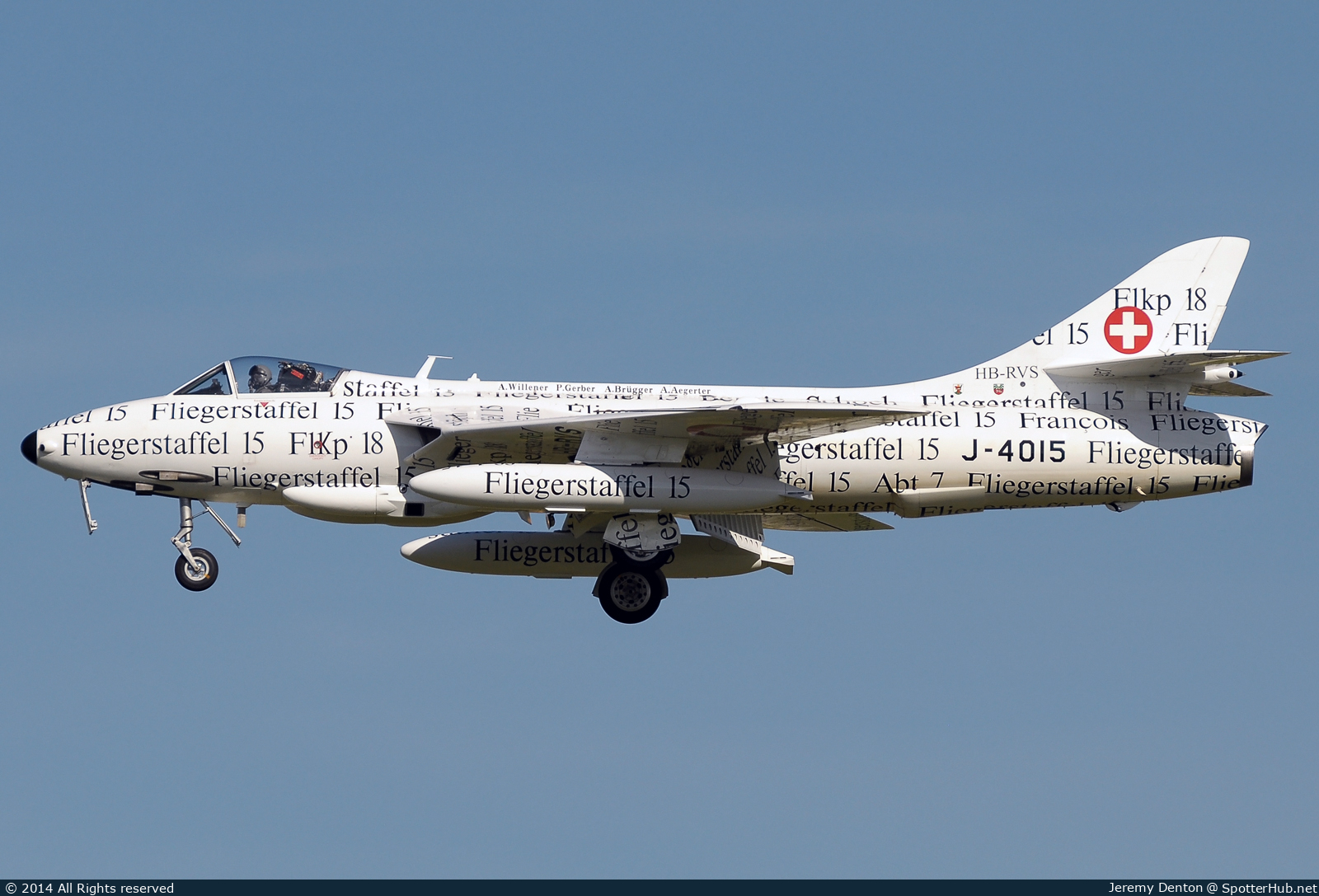 Photo of J-4015 - Hawker Hunter Mk.58 operated by Swiss Air Force