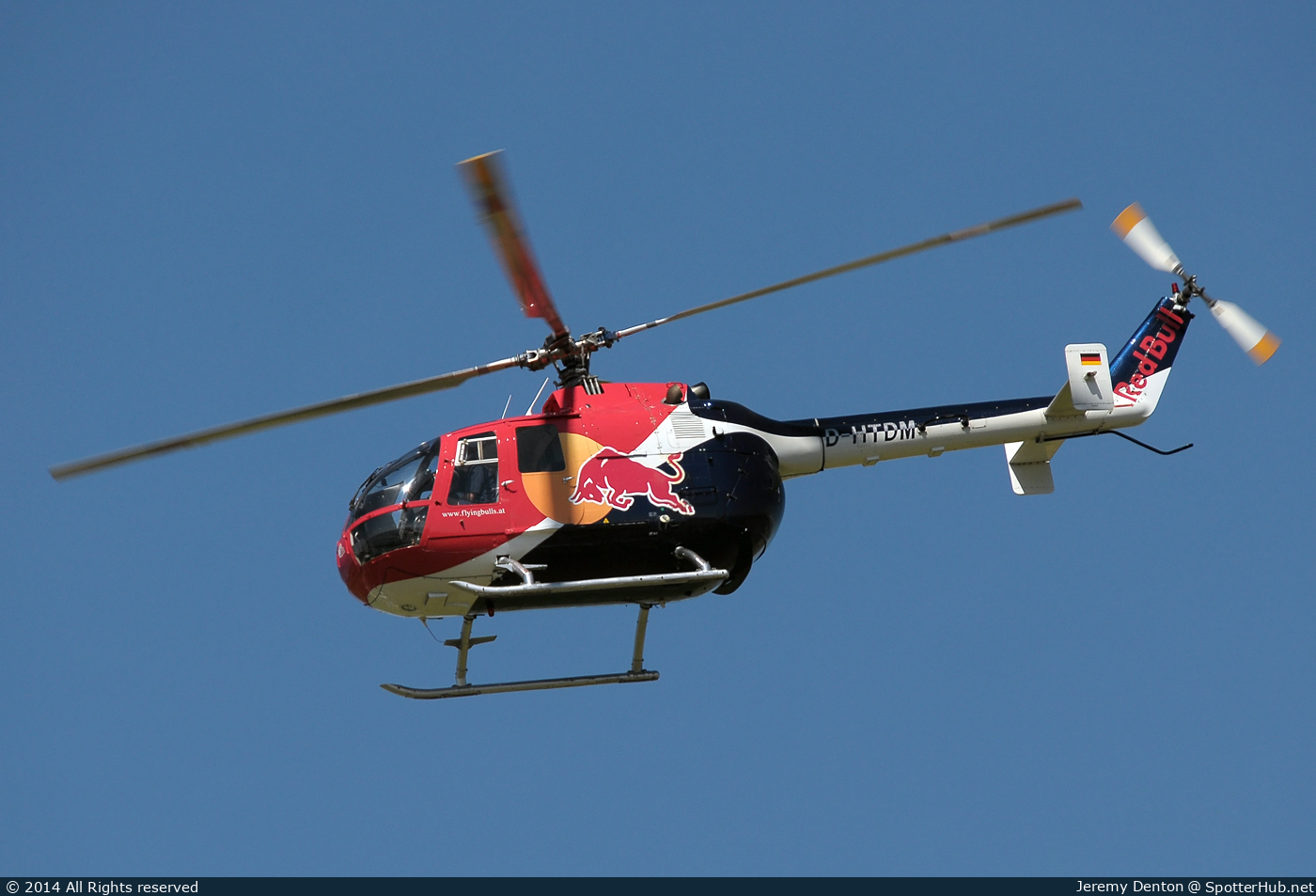 Photo of D-HTDM - MBB Bo 105CB operated by The Flying Bulls