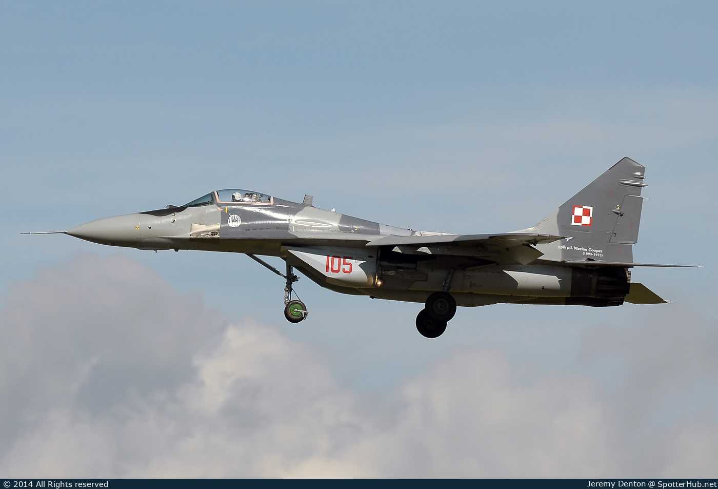 Photo of 105 - Mikoyan-Gurevich MiG-29A Fulcrum-A operated by Polish Air Force