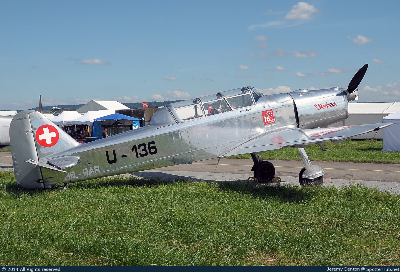 Photo of HB-RAR - Pilatus P-2-06 operated by Private