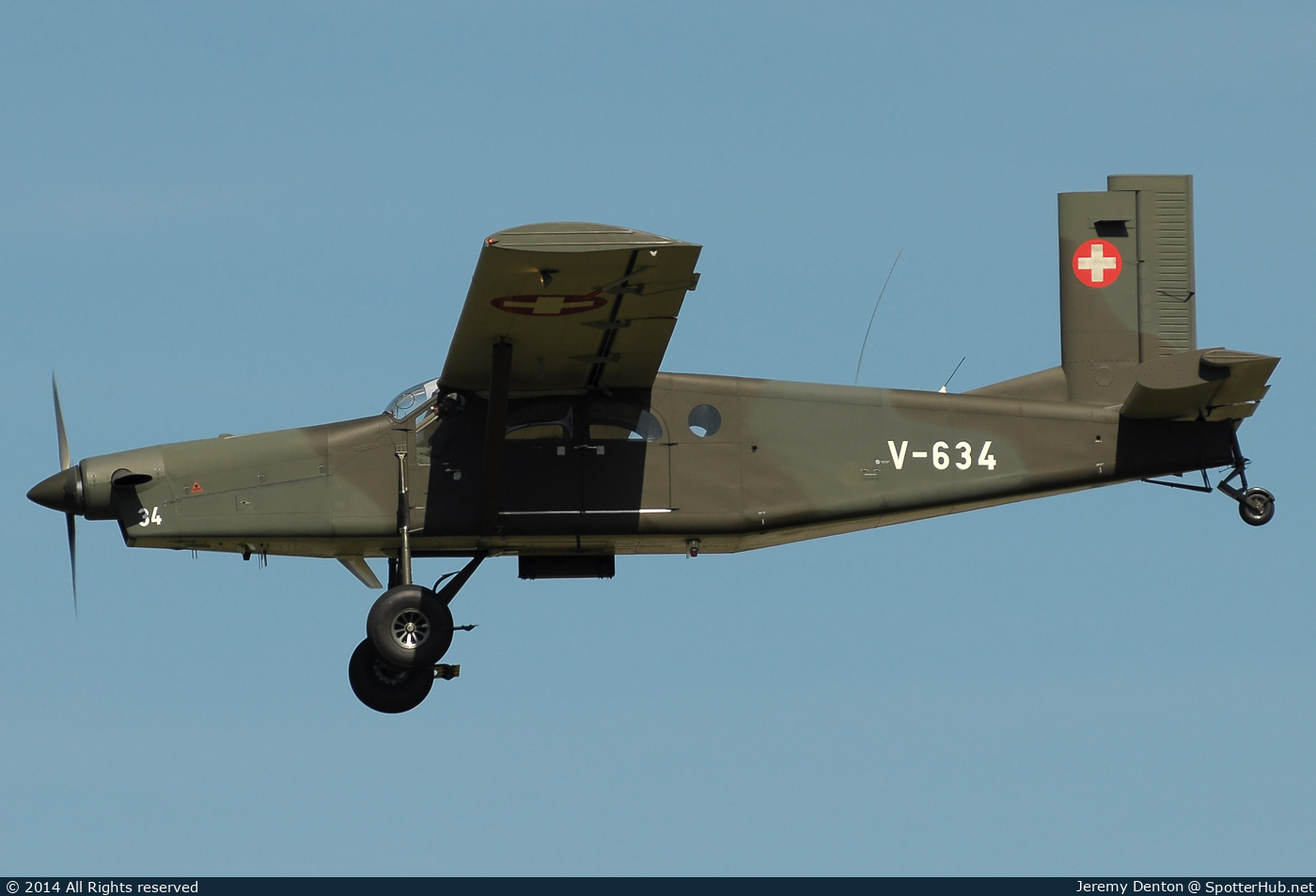 Photo of V-634 - Pilatus PC-6/B2-H2M Turbo Porter operated by Swiss Air Force