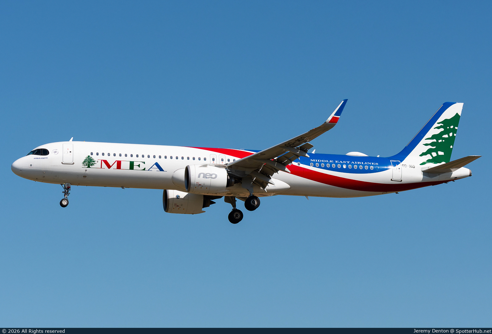 Photo of OD-M10 - Airbus A321-271NX operated by MEA Middle East Airlines