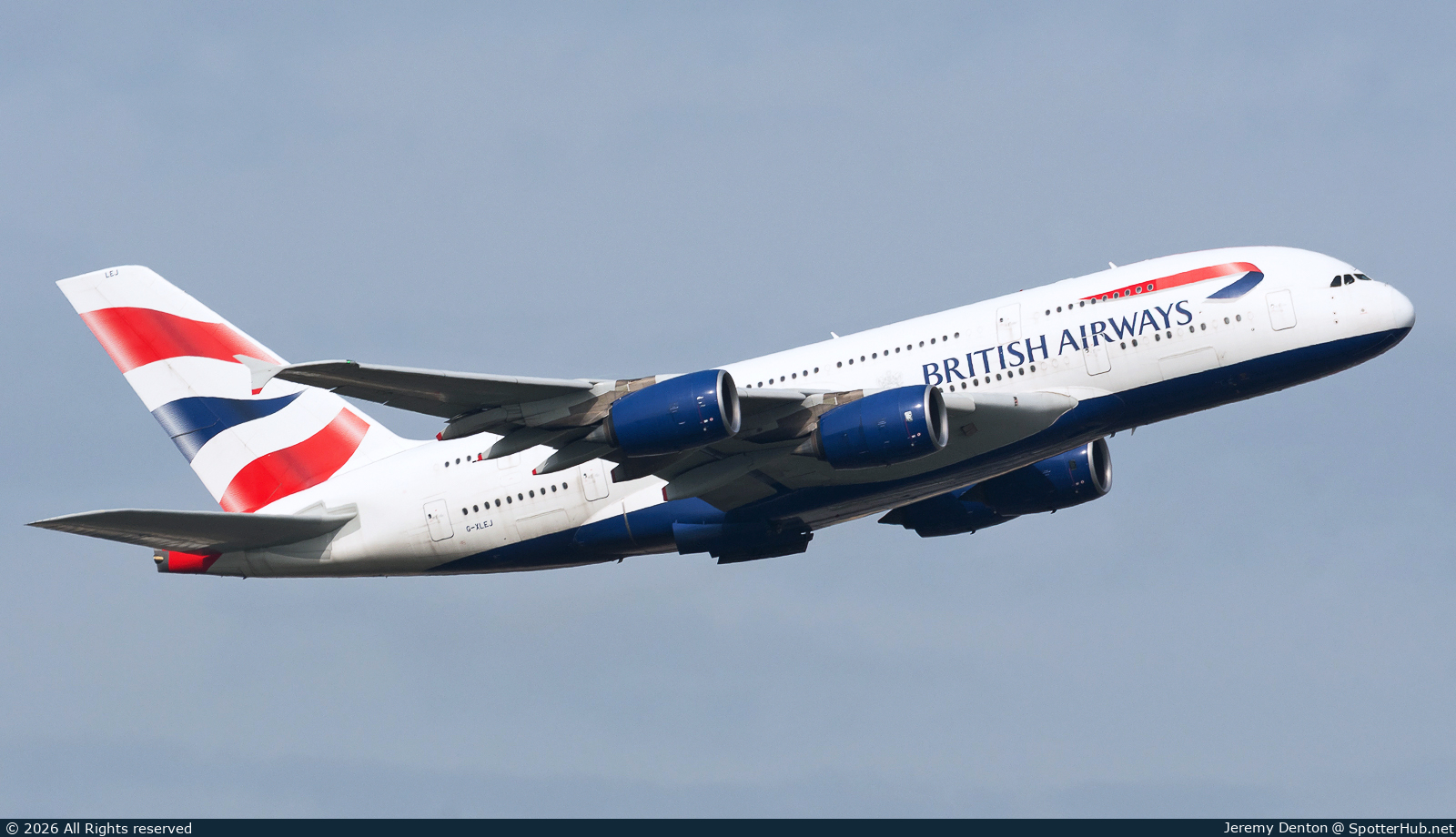 Photo of G-XLEJ - Airbus A380-841 operated by British Airways