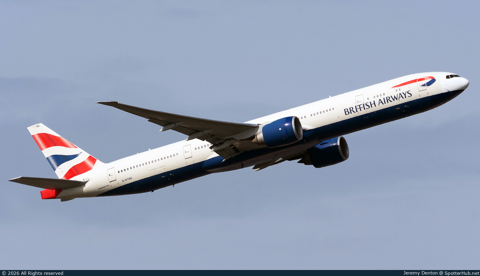 Photo of G-STBE - Boeing 777-36N(ER) operated by British Airways