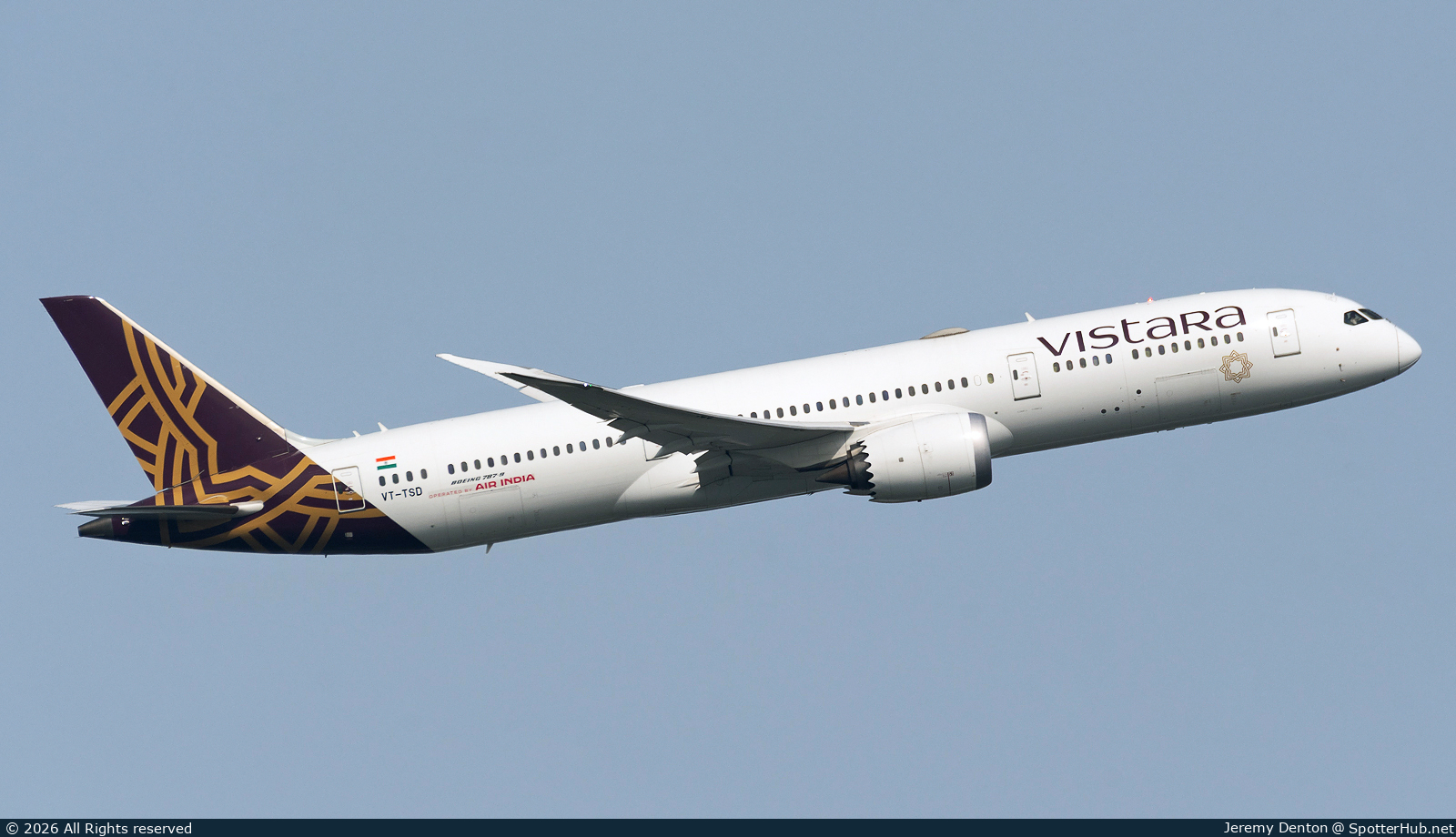Photo of VT-TSD - Boeing 787-9 Dreamliner operated by Air India