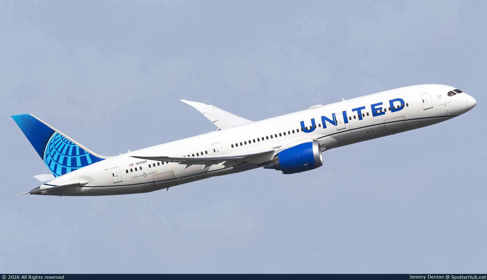 Photo of N29989 - Boeing 787-9 Dreamliner operated by United Airlines