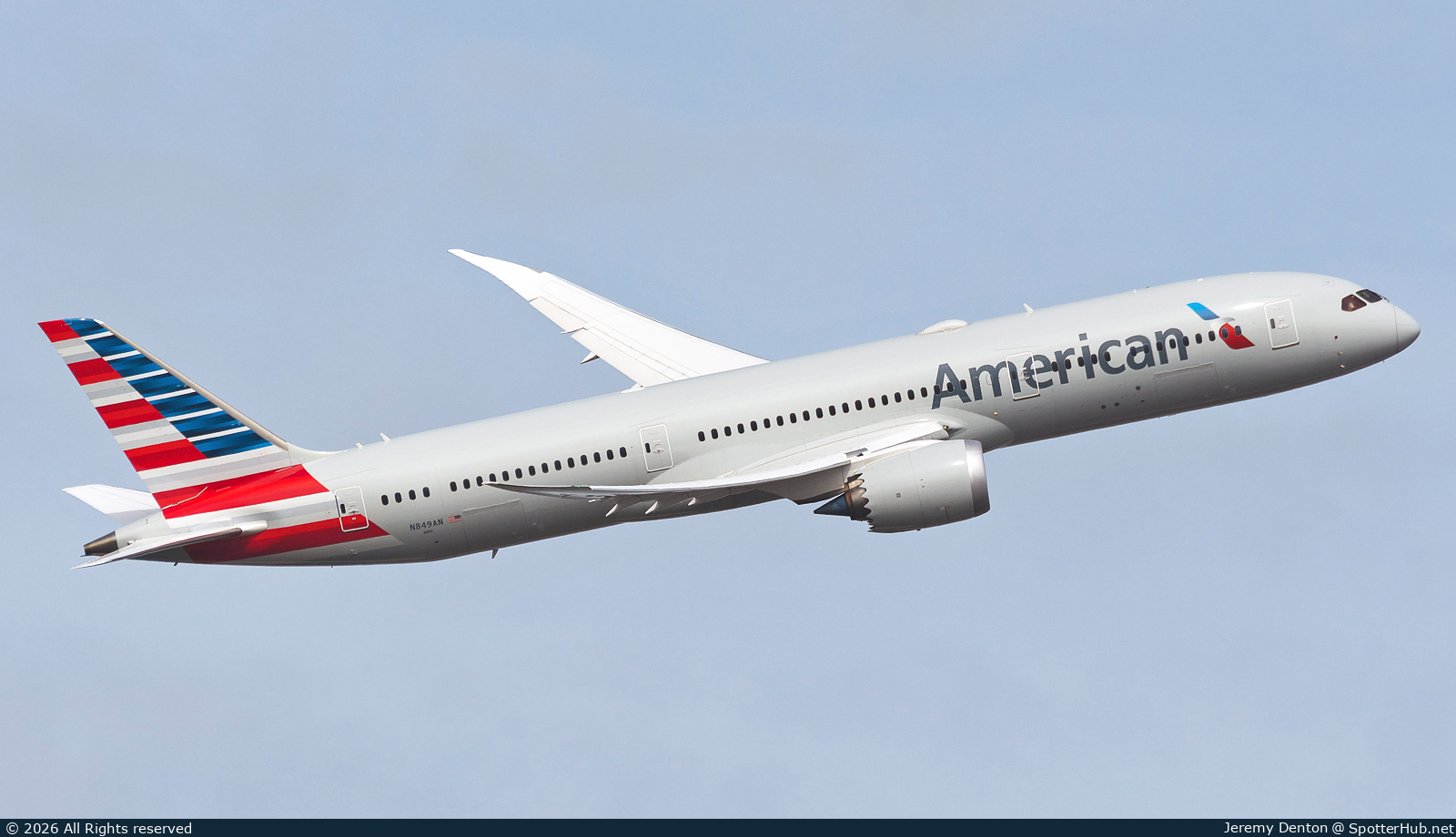 Photo of N849AN - Boeing 787-9 Dreamliner operated by American Airlines