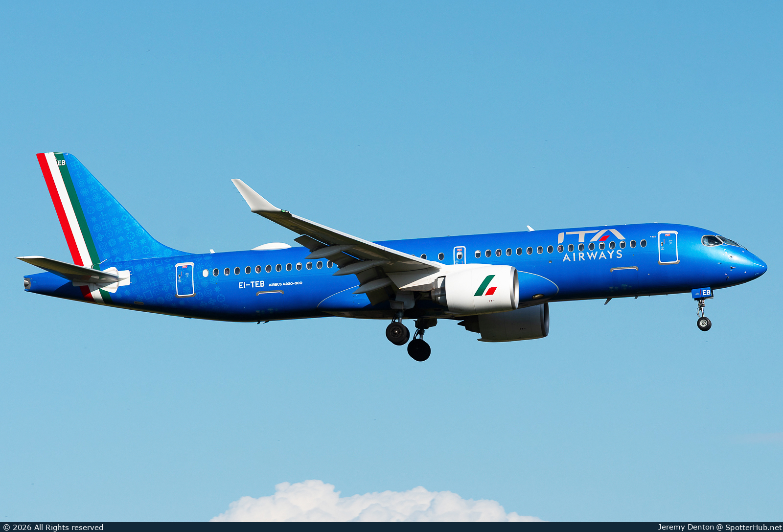 Photo of EI-TEB - Airbus A220-300 operated by ITA Airways