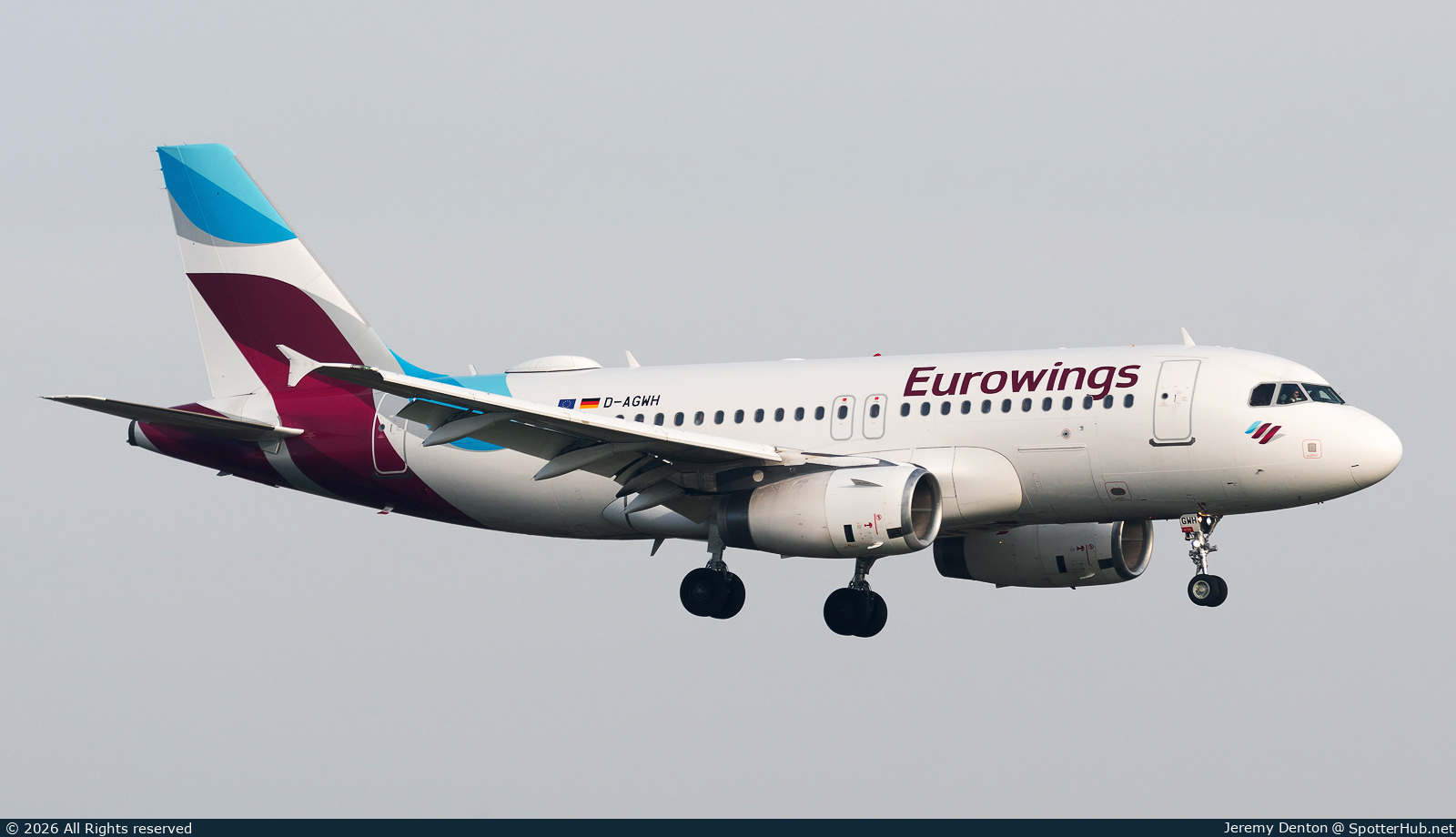 Photo of D-AGWH - Airbus A319-132 operated by Eurowings