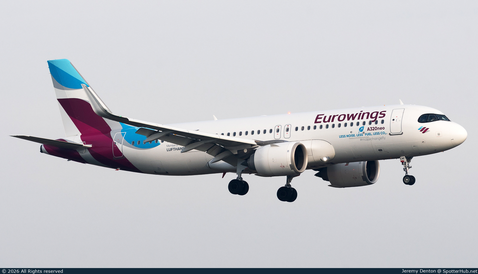 Photo of D-AENF - Airbus A320-251N operated by Eurowings