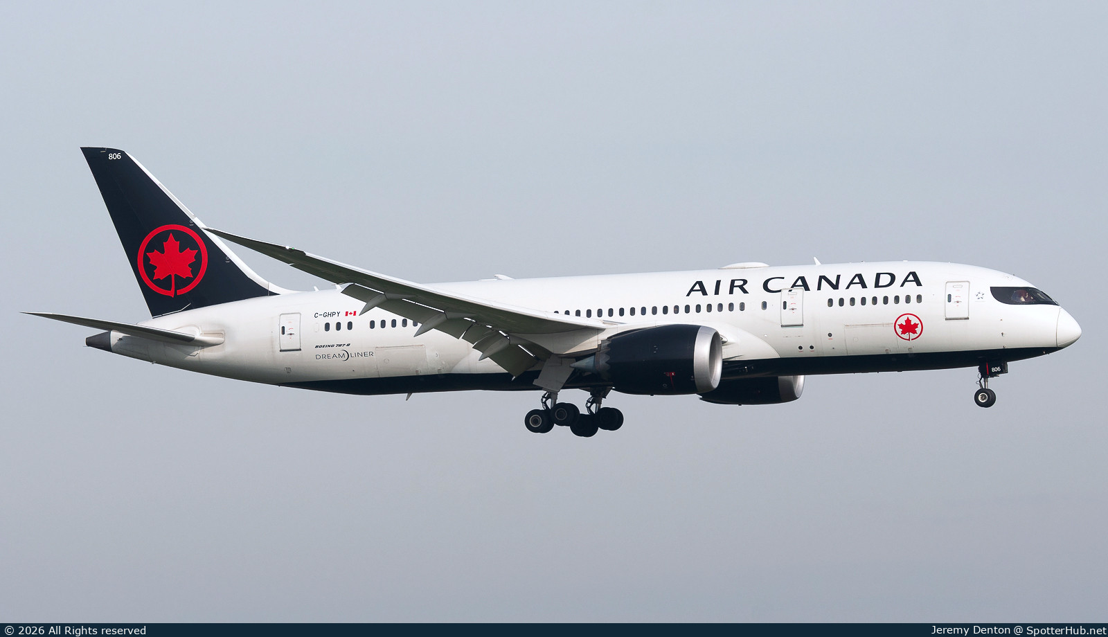 Photo of C-GHPY - Boeing 787-8 Dreamliner operated by Air Canada