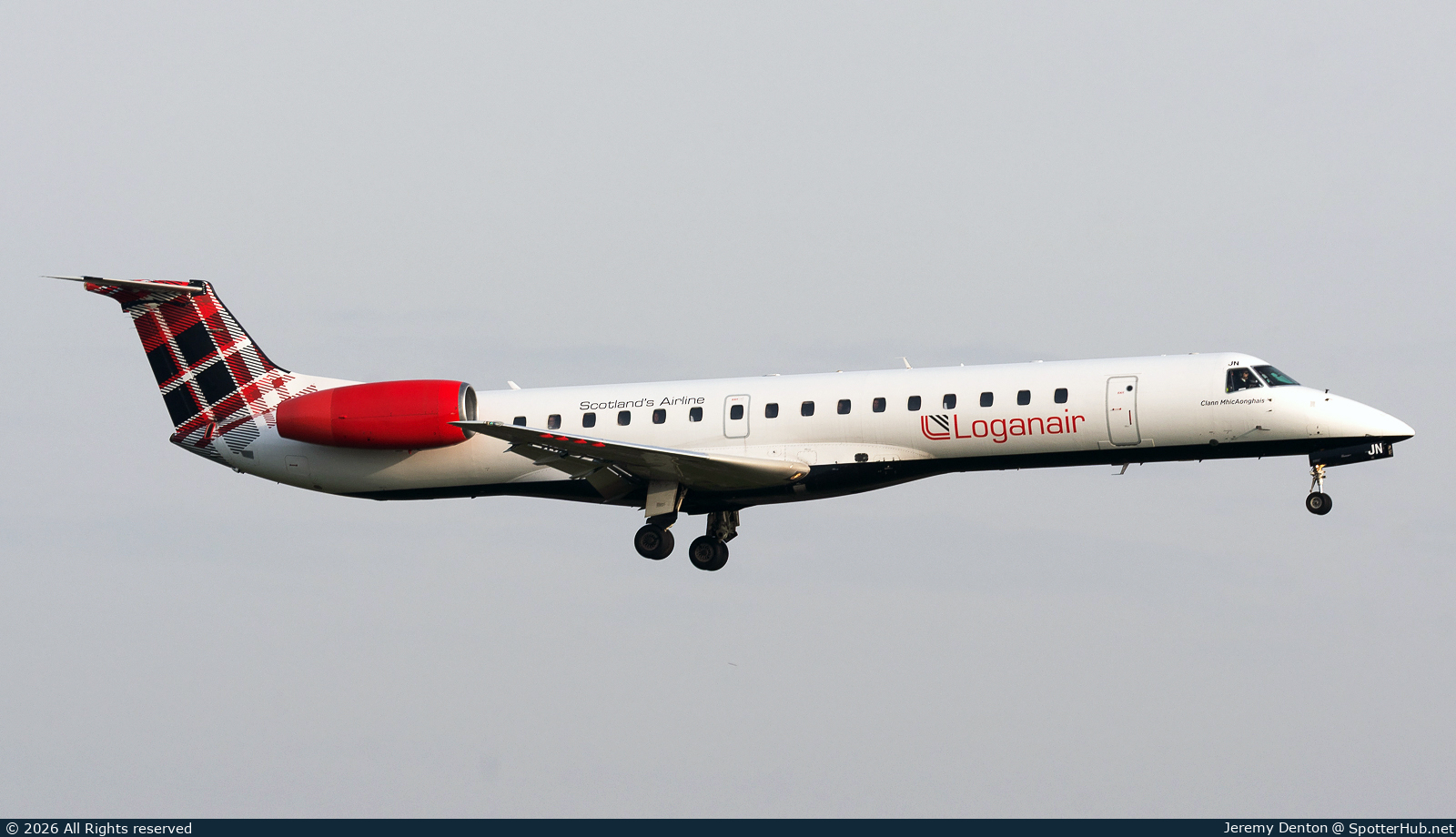 Photo of G-SAJN - Embraer ERJ-145EP operated by Loganair