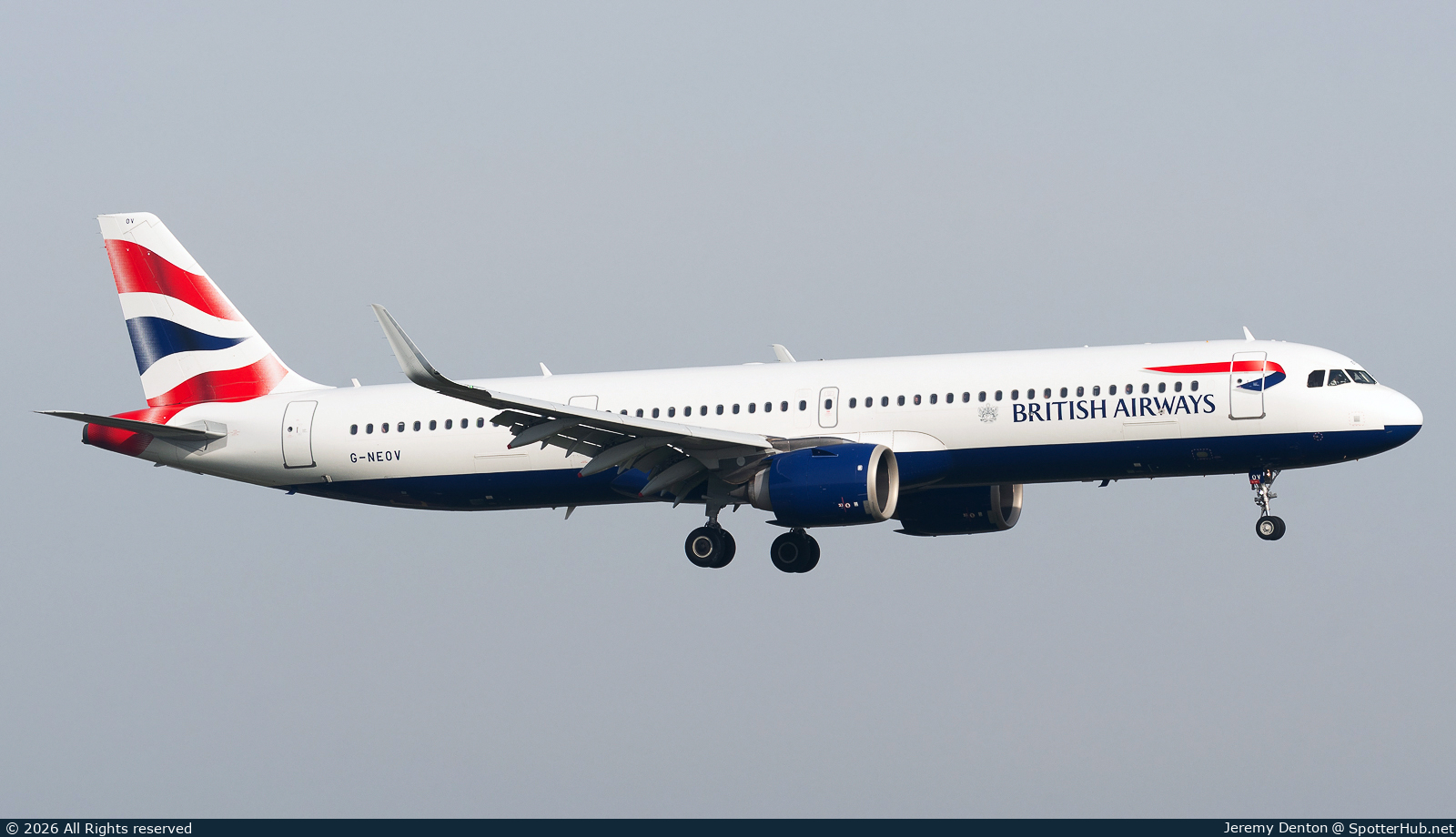 Photo of G-NEOV - Airbus A321-251NX operated by British Airways