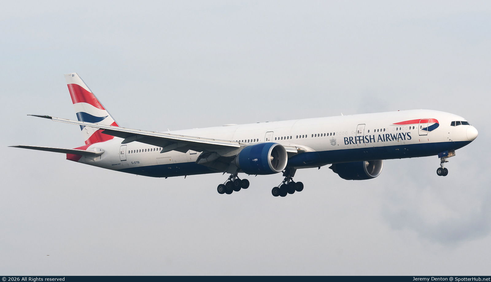 Photo of G-STBI - Boeing 777-336(ER) operated by British Airways