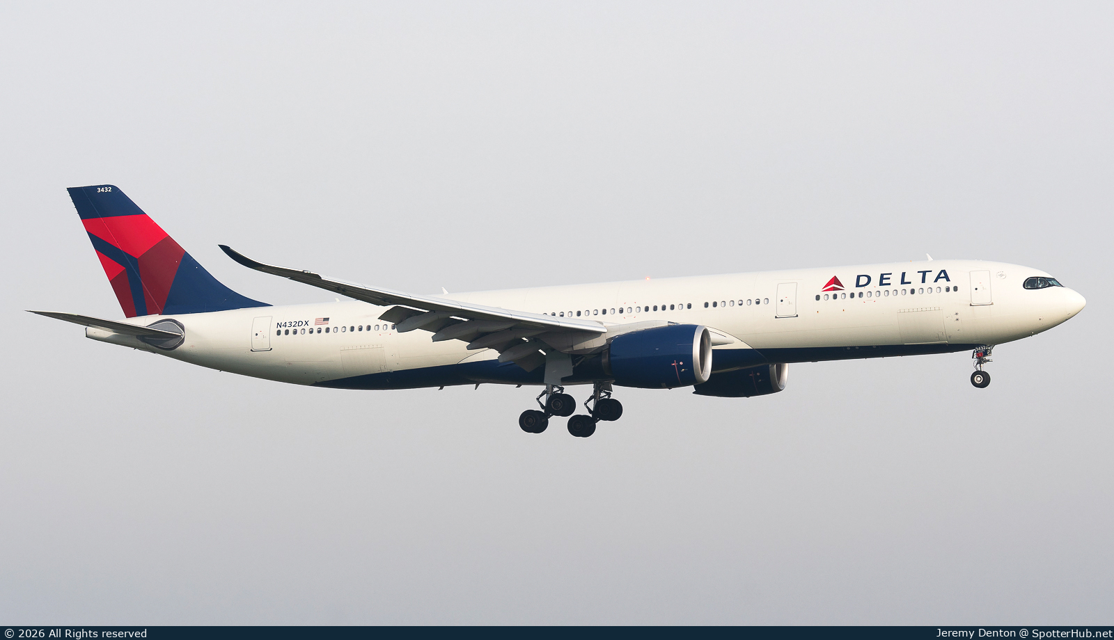 Photo of N432DX - Airbus A330-941 operated by Delta Air Lines