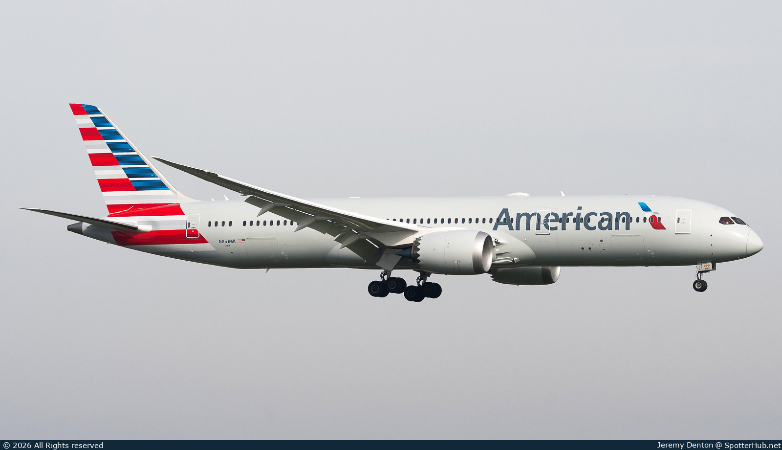 Photo of N851MK - Boeing 787-9 Dreamliner operated by American Airlines