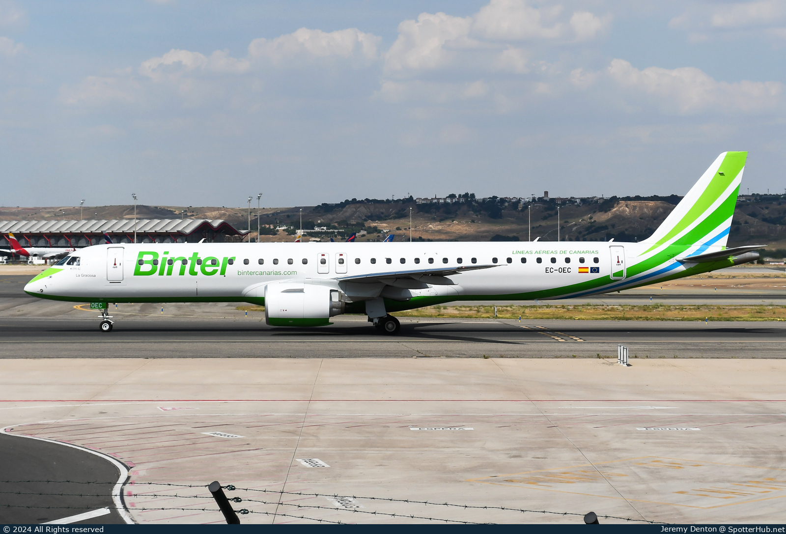 Photo of EC-OEC - Embraer ERJ-195-E2 operated by Binter Canarias (opb Binter Airlines)