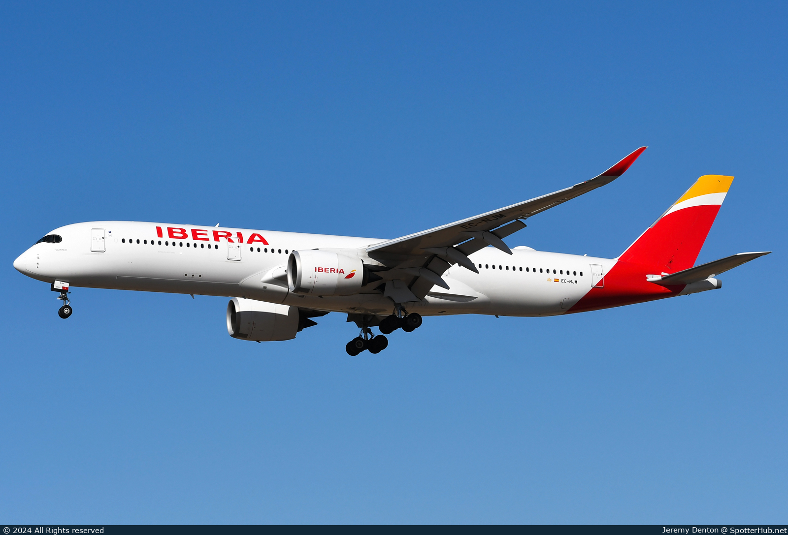 Photo of EC-NJM - Airbus A350-941 operated by Iberia