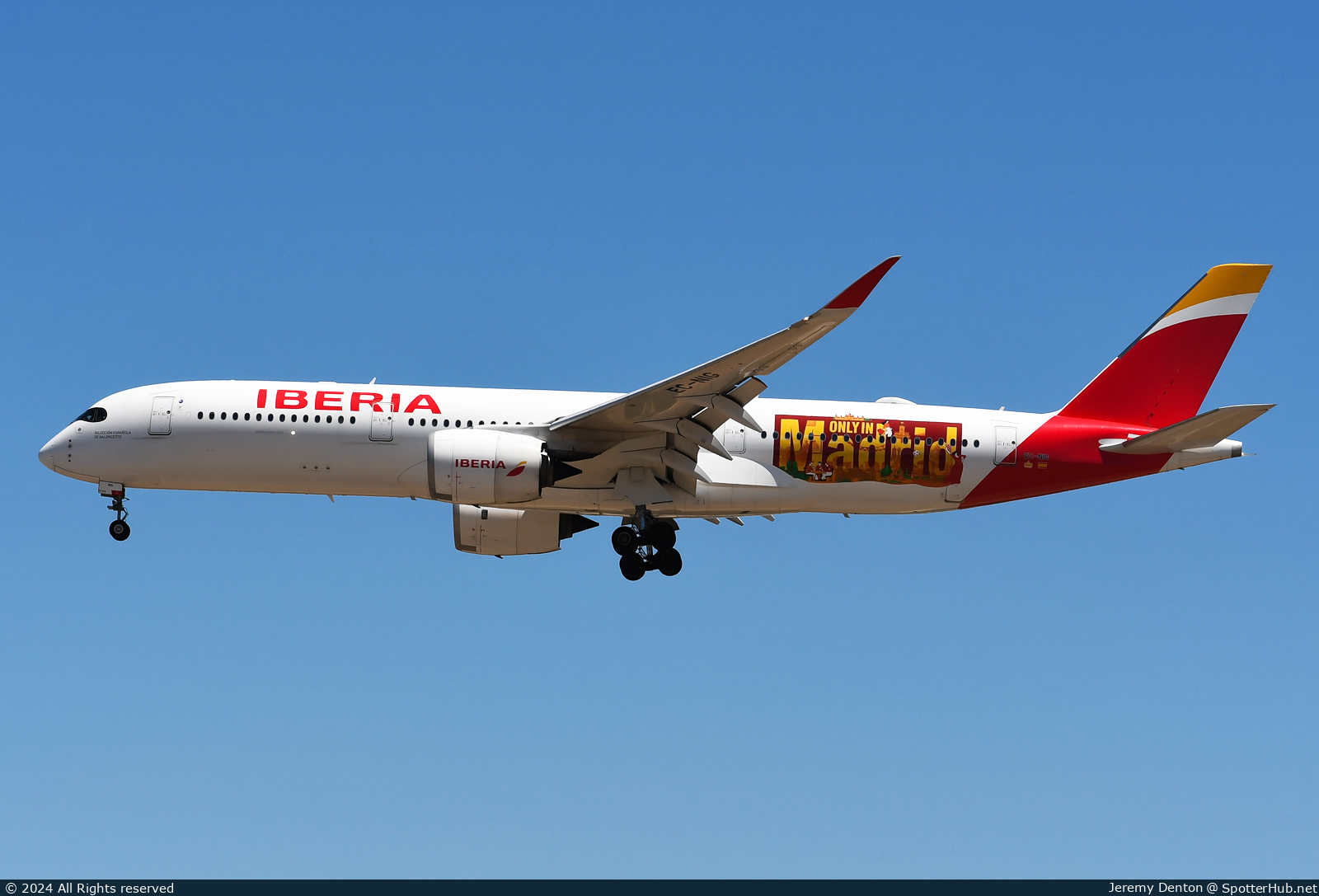 Photo of EC-NIG - Airbus A350-941 operated by Iberia